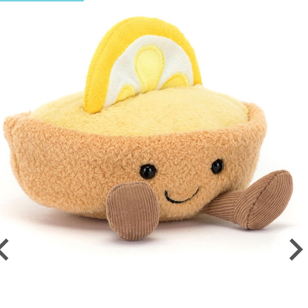 Jellycat Collette Tarte Au Citron (lemon tart) NWT